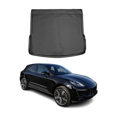 OMAC Cargo Mats Liner for Porsche Macan 1.gen 2015-2026 Waterproof TPE Black