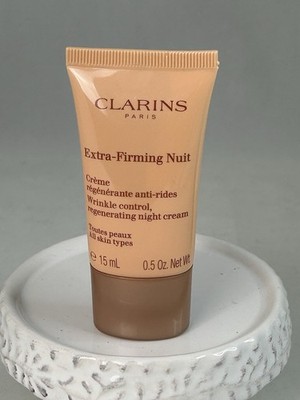 Clarins Extra-Firming Nuit Regenerating Night Cream for Face Wrinkles 0.5 oz