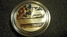 1992 S   OLYMPIC GYMNASTICS COMMEMORATIVE HALF DOLLAR UNCIRCULATED GEM PROOF