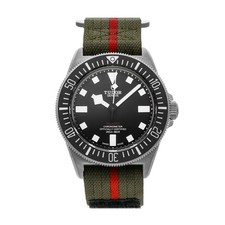 Tudor Pelagos FXD Titanium Auto 42mm Ceramic Bezel Fabric Strap Watch 25717N
