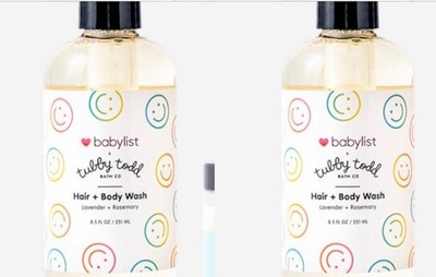 Tubby Todd Hair &Body Wash Lavender Rosemary (smiley Face Bottle)