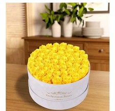 50 Piece Roses in a Velvet Box, Flowers for Delivery, Presereved Flowers...