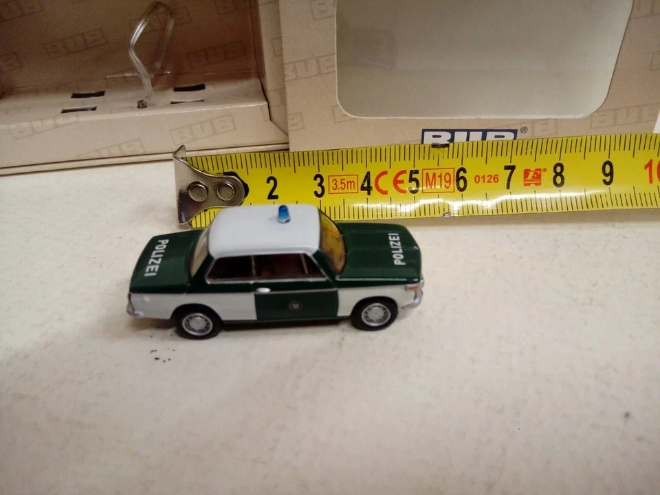 Modellino DIE CAST BUB BMW 2002 Bubmobile Polizei Polizia 1/87 - Immagine 2 di 2