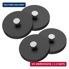 4 Pieces Strong Rubber Coated Mounting Magnets Anti-Scratch, 30 LBS of
