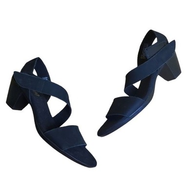 Munro Strappy Suede Heeled Sandals Size 8 Narrow