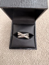 Ewigkeitsring 9 kt Weißgold dreizehn Steine ...