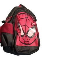 Spider-Man Backpack Red/Black Adjustable School Barely Used