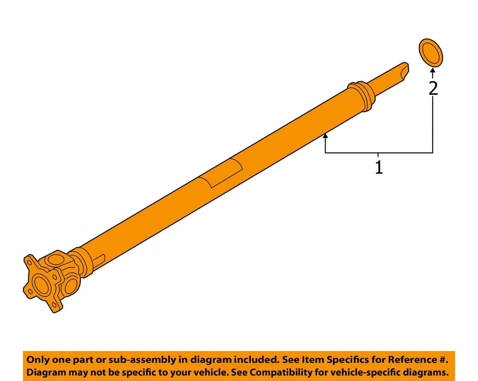 BMW M8 M5 F93 F92 F91 F90 Front Lower Drive Shaft Propeller 2018 - 2023 OEM - Image 3 of 4