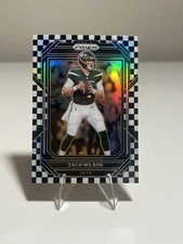 2022 Prizm ZACH WILSON Black & White Checkerboard #225 Jets RETAIL SSP