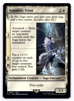 Summon: Ixion NM Commander: Final Fantasy 0027 MTG Regular