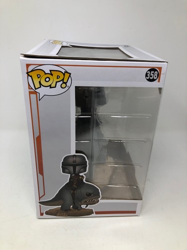 Funko POP! Figura Vinilo Star Wars The Mandalorian on Blurrg #358 CAJA DAÑADA - Imagen 3 de 9