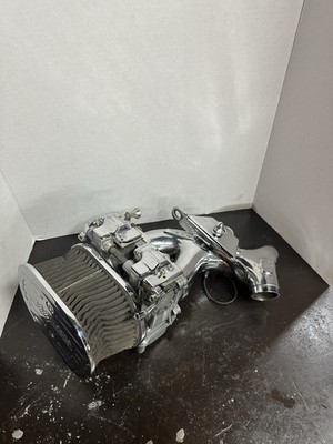 Harley Dual Mikuni Rivera Carburetors Complete Set Up HSR Flatside