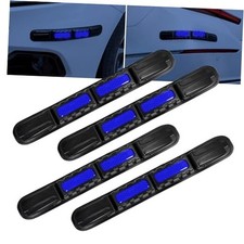 4Pcs Car Bumper Guard Strip, Universal Front Rear Bumper Protector Anti Blue