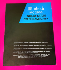 McIntosh MC2505  Vintage Brochure in NICE CON...
