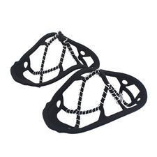 1 Pair Reusable Non Slip Shoes Cover Black Anti Skid Crampons for Mountaineering