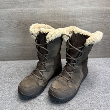 Columbia Women's Omni-Heat Waterproof Winter Snow Boots Faux Fur Lined US 8