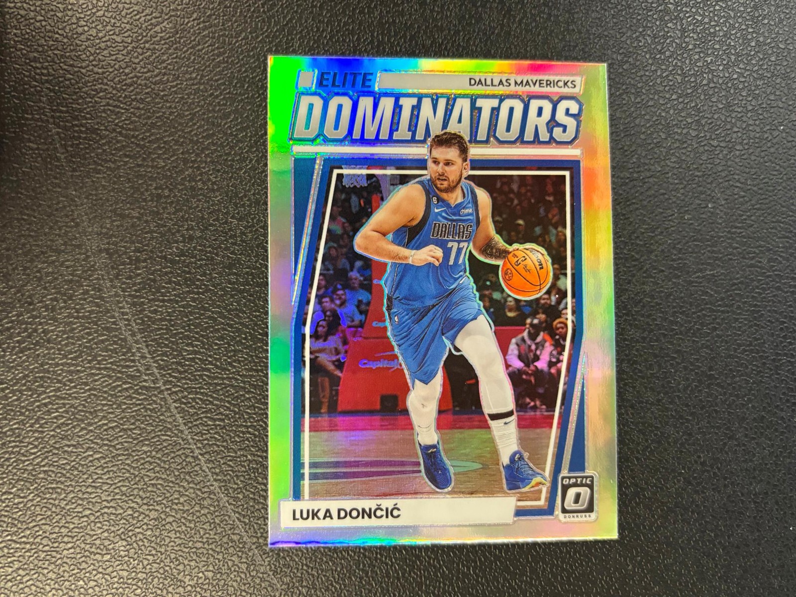 Luka Doncic 2022-23 Optic Elite Dominators Holo Prizm Dallas Mavericks E9