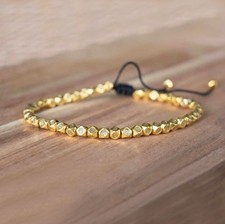 Tibetan Buddhist Copper Beaded Lucky Healing Protection Women Men Bracelet Gift