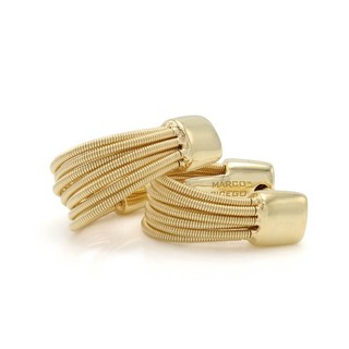 Marco Bicego 18k Yellow Gold Multi Strand Cable Hoop Earrings #J308009 1