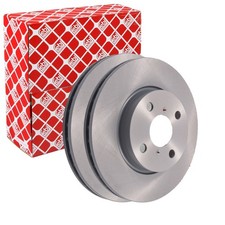 2X FEBI BREMSSCHEIBEN Ø258mm VORNE PASSEND FÜR DAIHATSU CHARADE TOYOTA YARIS