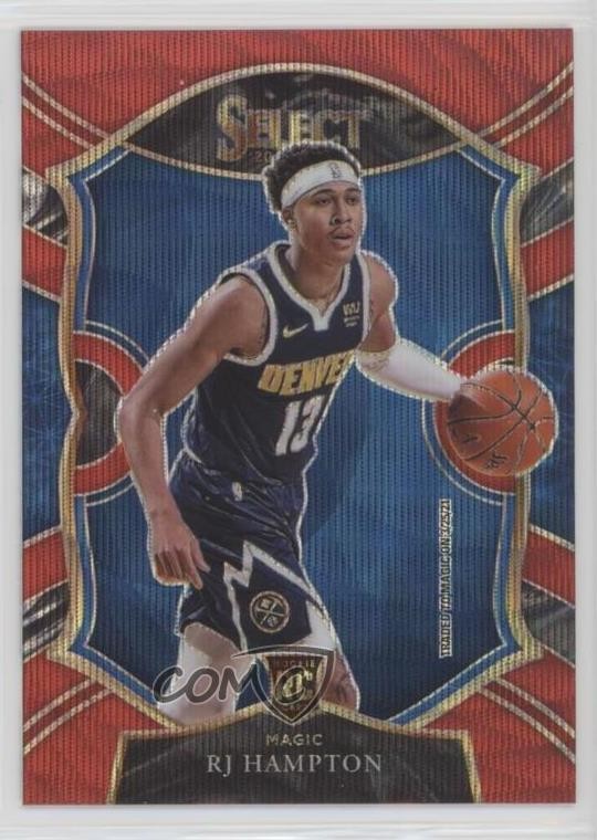 2020-21 Panini Select Concourse Red Wave Prizm RJ Hampton #84 Rookie RC 4a0