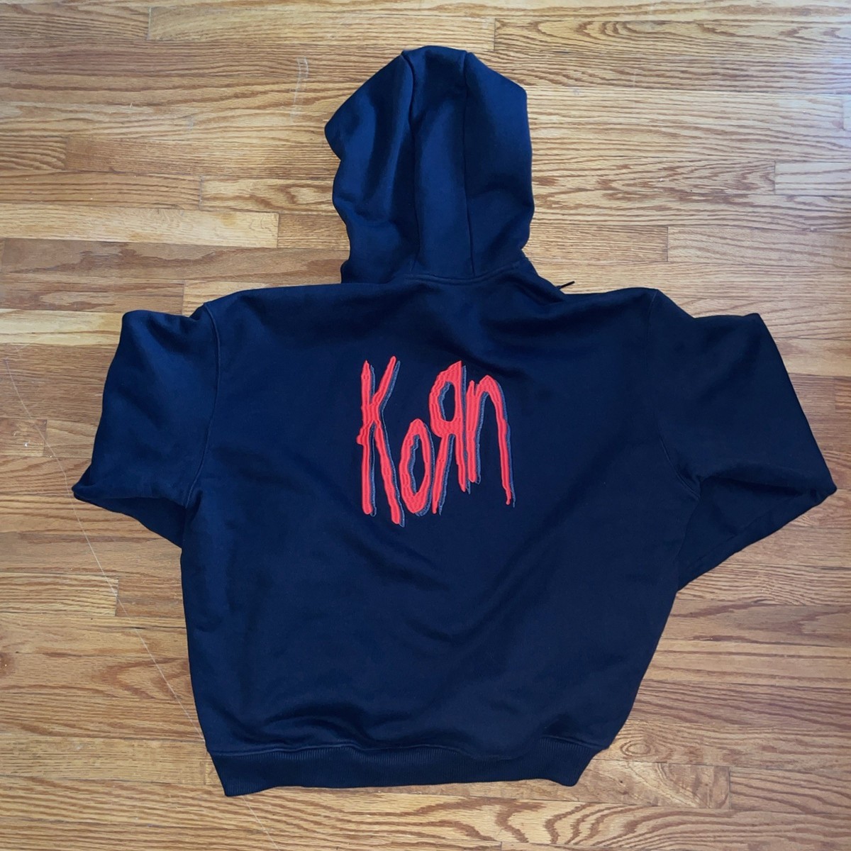 Adidas x Korn Sweatshirt Hoodie Pullover Black White Red Band 