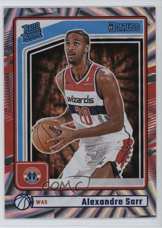 2024-25 Panini Donruss Rated Rookie Wedges Alexandre Sarr #215 g9t