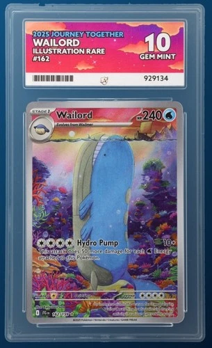 Pokémon TCG Wailord 162/159 Journey Together Illustration Rare Mint ACE 10 card