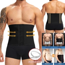 Unisex Tummy Control Waist Trainer Corset Cincher Slim Shaper Shapewear Girdle