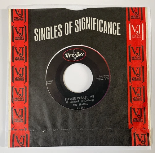 The Beatles: 1964 US Vee Jay Records 45: Please Please Me / From Me To You _EX