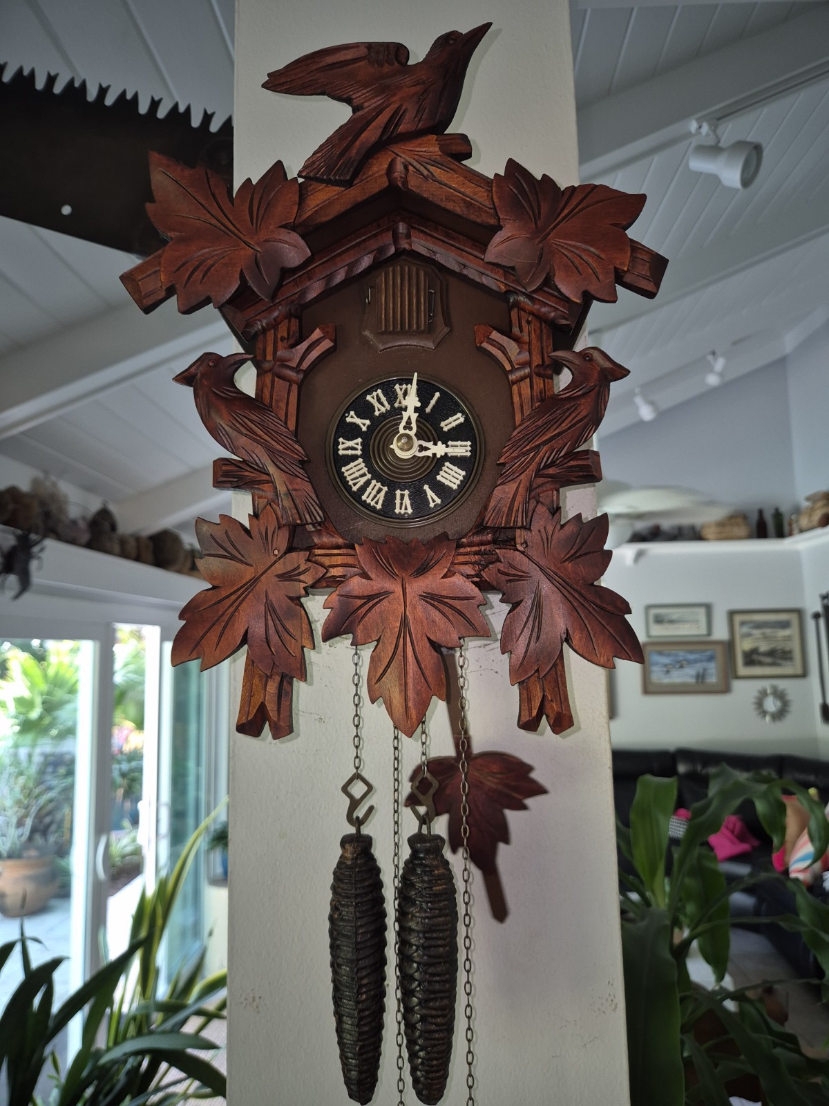 Vintage Reddish Hurbert Herr Cuckoo Clock Refurbished And Wo