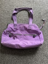Kipling Lilac Crossbody Shoulder  Handhold Bag With Monkey Keychain