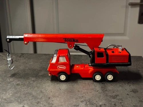 New ListingOrange  Tiny Tonka  Extension Crane Truck Japan-made HTF