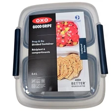 OXO Good Grips Prep and Go Leakproof 2 Cup Divided Container NEW