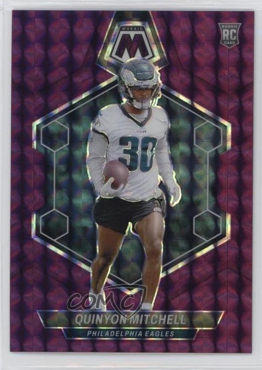 2024 Panini Mosaic Rookies Purple Prizm /49 Quinyon Mitchell #322 Rookie RC
