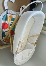 Tiney Foldable Baby Moses Basket with Stand and Mattress for Newborn