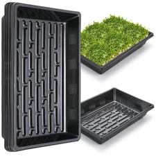 Upgraded 5 Pack 1017 Plant Growing Trays Seed Starting Microgreens Seedling