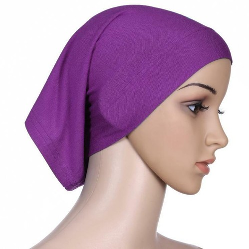 Plain Muslim Head scarf Inner Hijab Caps Islamic Underscarf Ninja Scarf hat - Picture 21 of 44