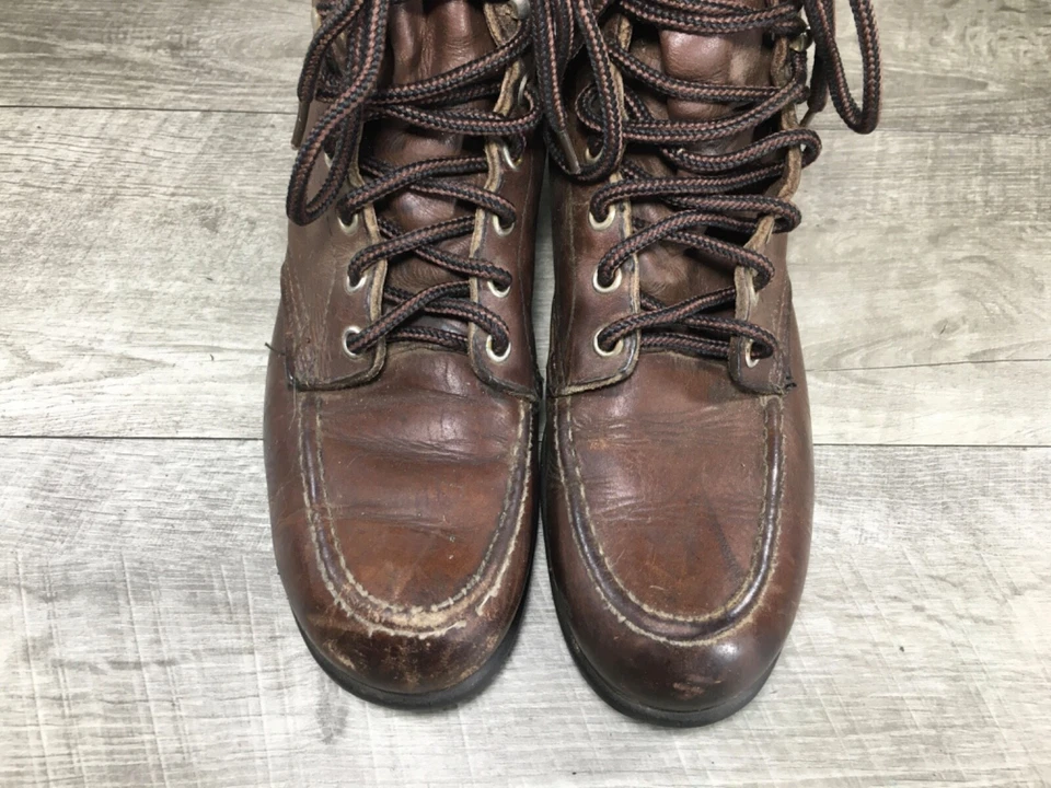 Zapatos De Colección Ala Roja Cuero Combate Punk Gótico Grunge Hipster Mujer Botas 8 Foto 4 de 4