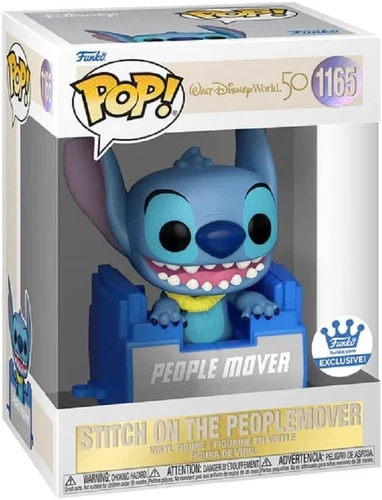 Funko Pop 1165 Disney Stitch On The People Mover Funko Exclusive Disney World 50