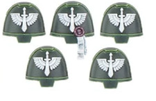 40K Dark Angels Deathwing Assault Upgrade Sprue - Heavy Intercessor Shoulders x5