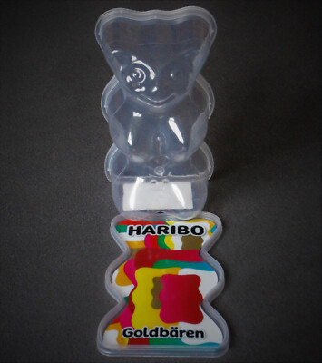 HARIBO GOLDBÄREN Gold Bären Dose Box in Goldbär-Form Kunststoff #