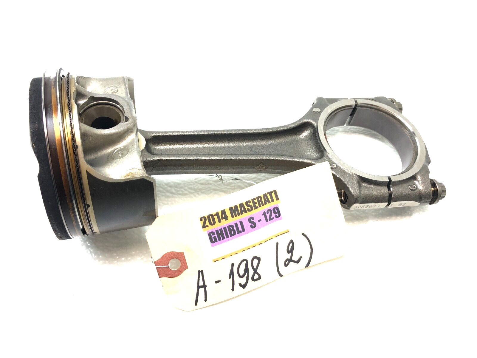 2014-2019 MASERATI GHIBLI S Q4 3.0L V6 ENGINE MOTOR PISTON W/ ROD OEM 55K.