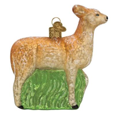 Vintage Doe Deer Glass Ornament Old World Christmas New with Gift Box  