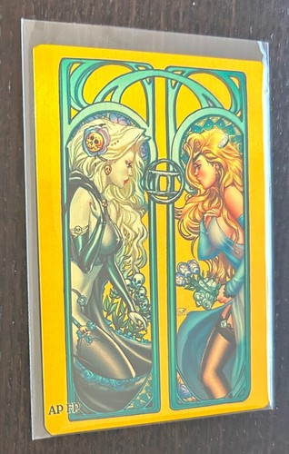 LADY DEATH METALLICARD -- Naughty Gemini Gold (Nei Ruffino) -- Metal Card Ltd 99
