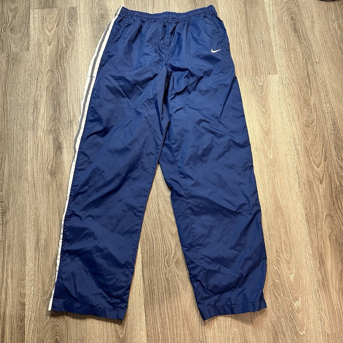 Vintage Nike Pants Men's XL Blue Tracksuit Windbreaker Zip