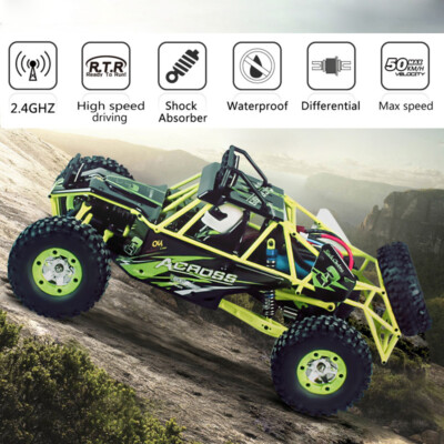 Wltoys 12427 1/12 Scale 2.4G 4WD Electric Brushed Crawler RTR RC Car Gift F2 R10