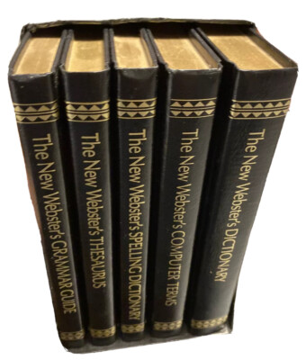 The New Webster's Library of Practical Information Lot of 5 Books Black Covers