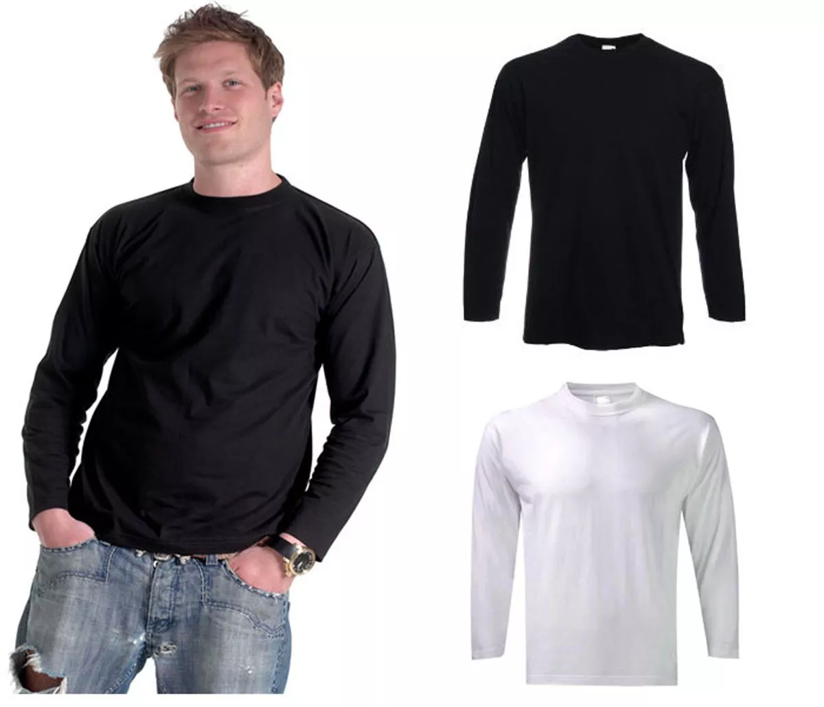 Mens 4xl long top sleeve t shirts