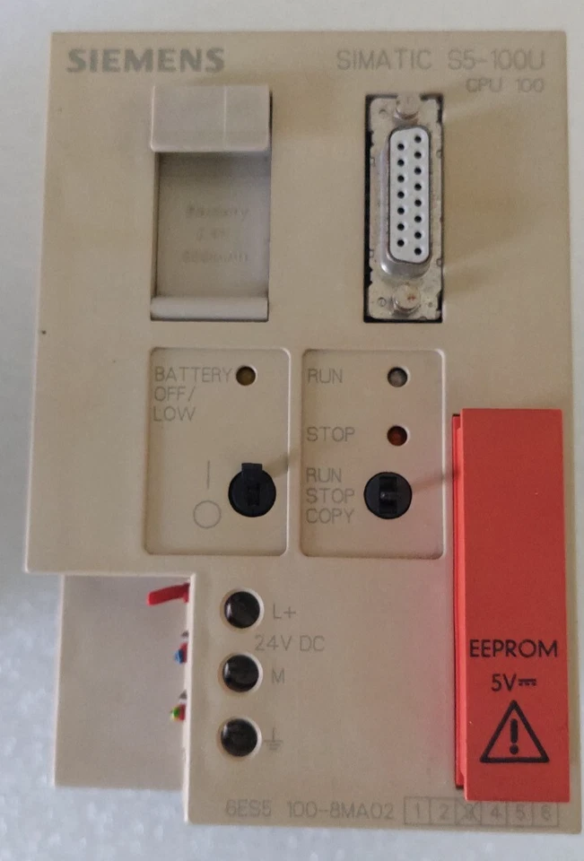 Siemens - SIMATIC S5-100U CPU 100 - 6ES5 100-8MA02 - Usato - Bild 4 von 4